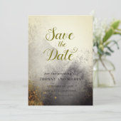 Be-editbare Trouwkaart Save the Date – Modern Mini Kaart (Staand voorkant)