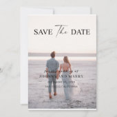 Be-editbare Trouwkaart Save the Date – Modern Mini Kaart (Voorkant)