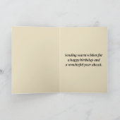 Be-editbare verjaardagskaart met volks kunst hond kaart (Binnen)