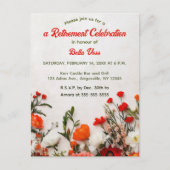 Be-editieerbare Tuin Bloemen Uitnodiging Briefkaart (Voorkant)