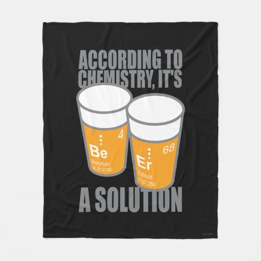 BE-ER FLEECE DEKEN (Voorkant)