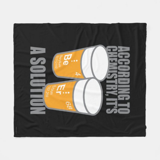 BE-ER FLEECE DEKEN (Voorkant (Horizontaal))