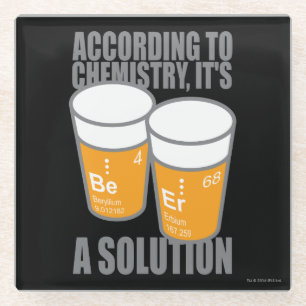 BE-ER GLAZEN ONDERZETTER