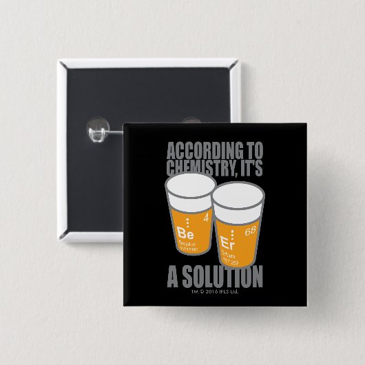 BE-ER VIERKANTE BUTTON 5,1 CM (Voorkant /achterkant)