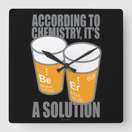 BE-ER VIERKANTE KLOK (Voorkant)