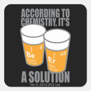 BE-ER VIERKANTE STICKER