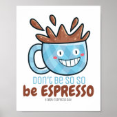  BE Espresso Poster (Voorkant)