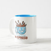 BE Espresso Tweekleurige Koffiemok (Voorkant links)