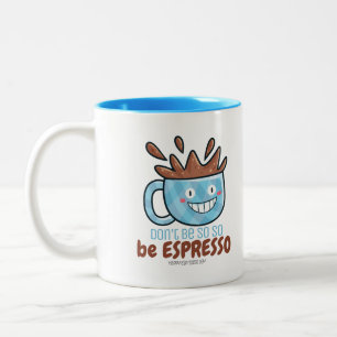  BE Espresso Tweekleurige Koffiemok