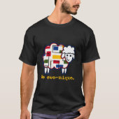Be Ewe-Nique Baseball Moderne Geometrische Kunst S T-shirt (Voorkant)