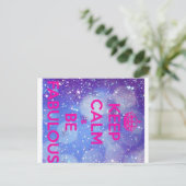 BE FABULOUS BRIEFKAART (Staand voorkant)