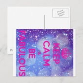 BE FABULOUS BRIEFKAART (Voorkant / Achterkant)