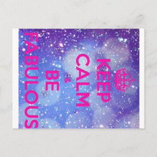 BE FABULOUS BRIEFKAART