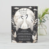 Be Feather Aziatisch Sky Cloud Crane Fun Vrijgezel Kaart (Staand voorkant)