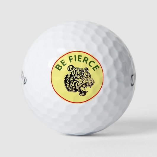 BE FIERCE TRIBAL TIGER CALLAWAY Golf Balls Golfballen (Voorkant)