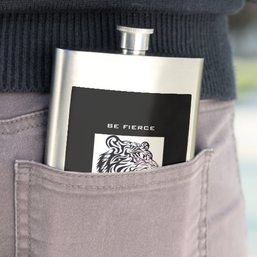 BE FIERCE TRIBAL TIGER Classic Flask Flacon (Voorbeeld)