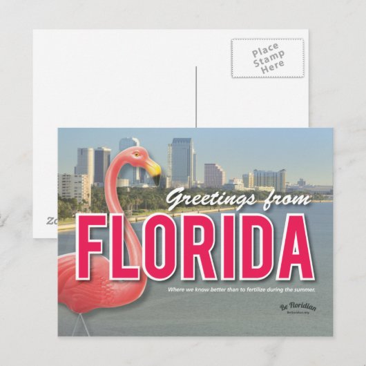 Be Floridian - Briefkaart van Florida (Voorkant / Achterkant)