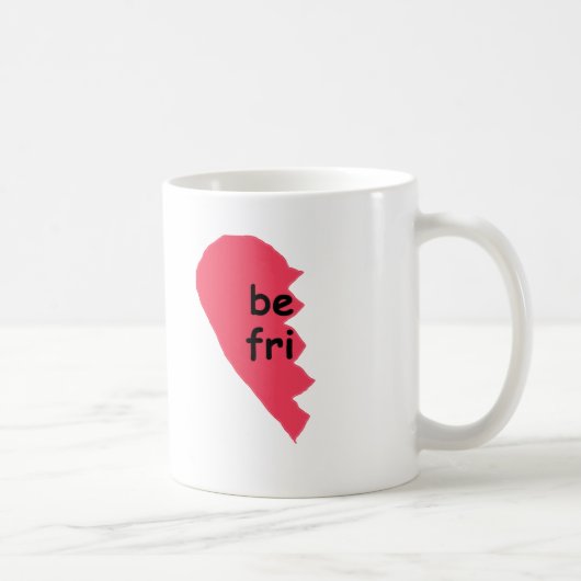 BE FRI Beste vrienden Half Koffiemok (Rechts)