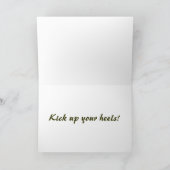 BE- Galloping Horses Verjaardag Kaart (Binnen)