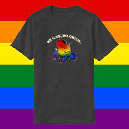 Be Gay Do Crime -  LGBT Rainbow Frog Meme T-shirt