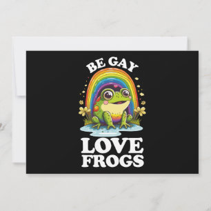 Be Gay Liefde Kikkers Grappige LGBTQ Pride Regenbo Kaart