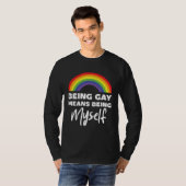 Be Gay Myself Lesbian Bisexual Trans Gay Pride T-shirt (Voorkant volledig)