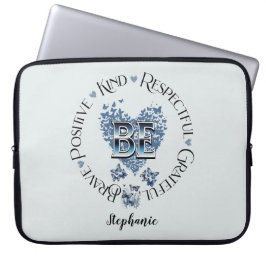 "BE" Geïnspireerd Inspirerend Motivatie Laptop Sleeve