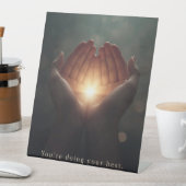 Be Gentle With Yourself Reclamebord Met Voetstuk (Insitu)