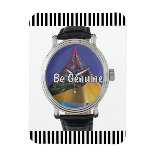 Be Genuine Refrigerator  Magneet (Verticaal)