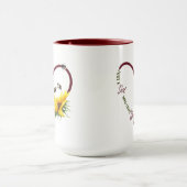 BE GIRL Red Heart Sunflower Quote Mok (Midden)