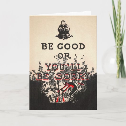 "be Good" Devil Kaart (Voorkant)