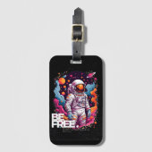 BE GRATIS Astronaut ontwerp Bagagelabel (Voorkant (verticaal))