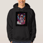 BE GRATIS Astronaut ontwerp Hoodie (Voorkant)