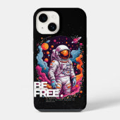 BE GRATIS Astronaut ontwerp iPhone Hoesje (Achterkant)
