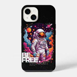 BE GRATIS Astronaut ontwerp iPhone 14 Hoesje
