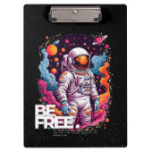 BE GRATIS Astronaut ontwerp Klembord (Voorkant)