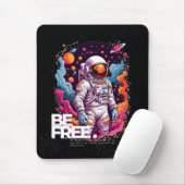 BE GRATIS Astronaut ontwerp Muismat (Met muis)