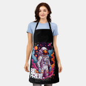 BE GRATIS Astronaut ontwerp Schort (Gedragen)