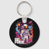 BE GRATIS Astronaut ontwerp Sleutelhanger (Voorkant)