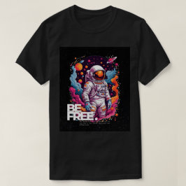 BE GRATIS Astronaut ontwerp T-shirt