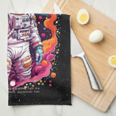 BE GRATIS Astronaut ontwerp Theedoek (Quarter Fold)