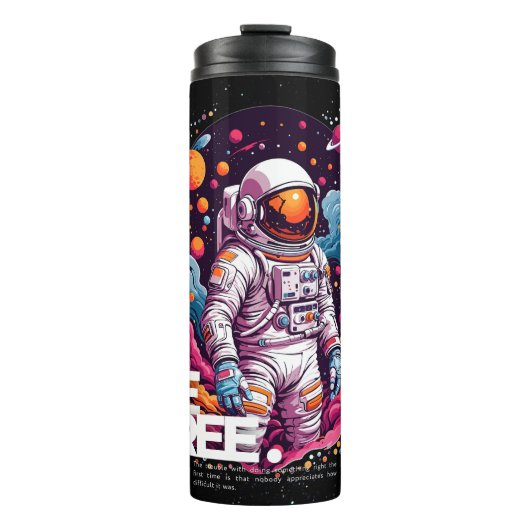 BE GRATIS Astronaut ontwerp Thermosbeker (Voorkant)