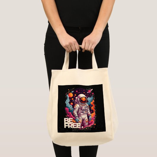 BE GRATIS Astronaut ontwerp Tote Bag (Voorkant (product))