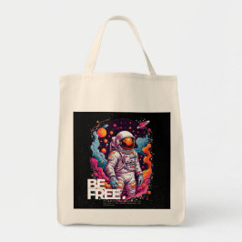 BE GRATIS Astronaut ontwerp Tote Bag