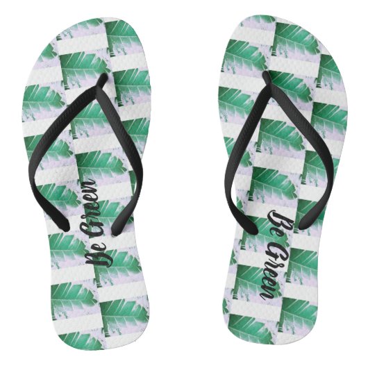 Be Green Wild Bananenbladeren Flip Flops (Voetbed)