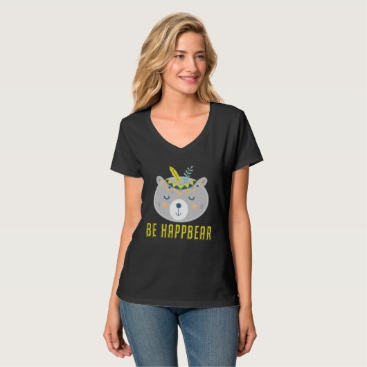 Be Happy Bear T-shirt (Voorkant volledig)