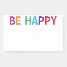 Be Happy Bright Meerkleurig 10 x 6 Post-it® Notes