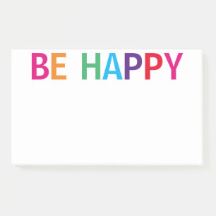 Be Happy Bright Meerkleurig 10 x 6 Post-it® Notes