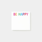 Be Happy Bright Meerkleurig 3 x 3 Post-it® Notes (Voorkant)