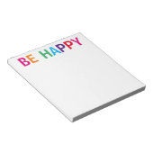 Be Happy Bright Meerkleurig 5,5 x 6 Notitieblok (Schuin)